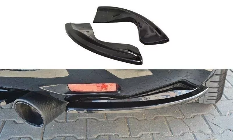 Heck Ansatz Flaps Diffusor Passend Für Diffusor Passend Für INFINITI QX70 Schwarz Hochglanz Schwarz Hochglanz