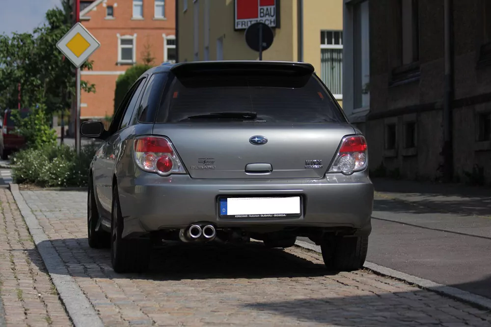 Subaru Impreza Typ WRX/ STI  Endschalldämpfer Ø70mm - 2x80 Typ 13