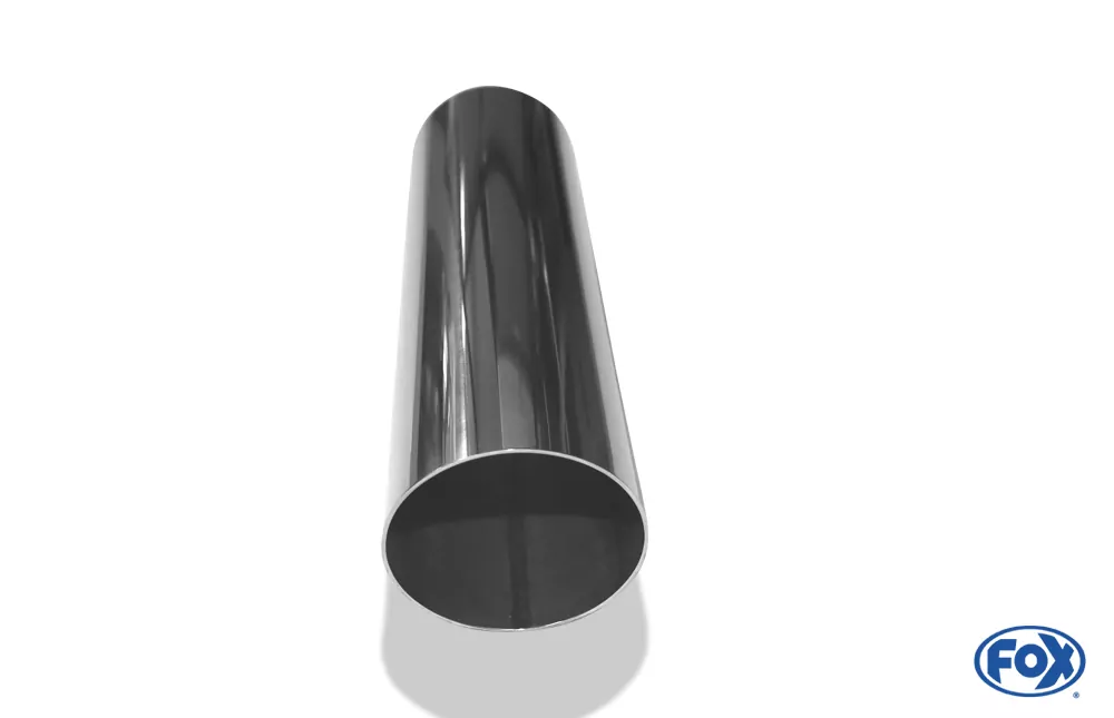 Anschweißendrohr Typ 14  Ø 70 mm / Länge: 300 mm - rund / uneingerollt / 15° abgeschrägt / ohne Absorber