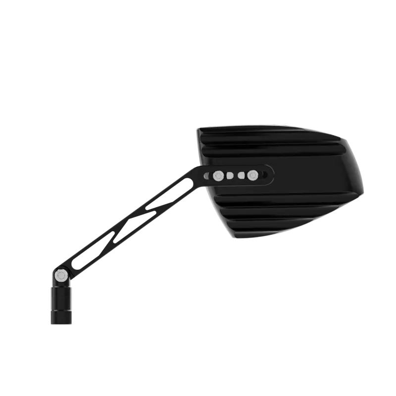 HIGHSIDER pro Handlebar Mirror Wave Black/Black (Pair)