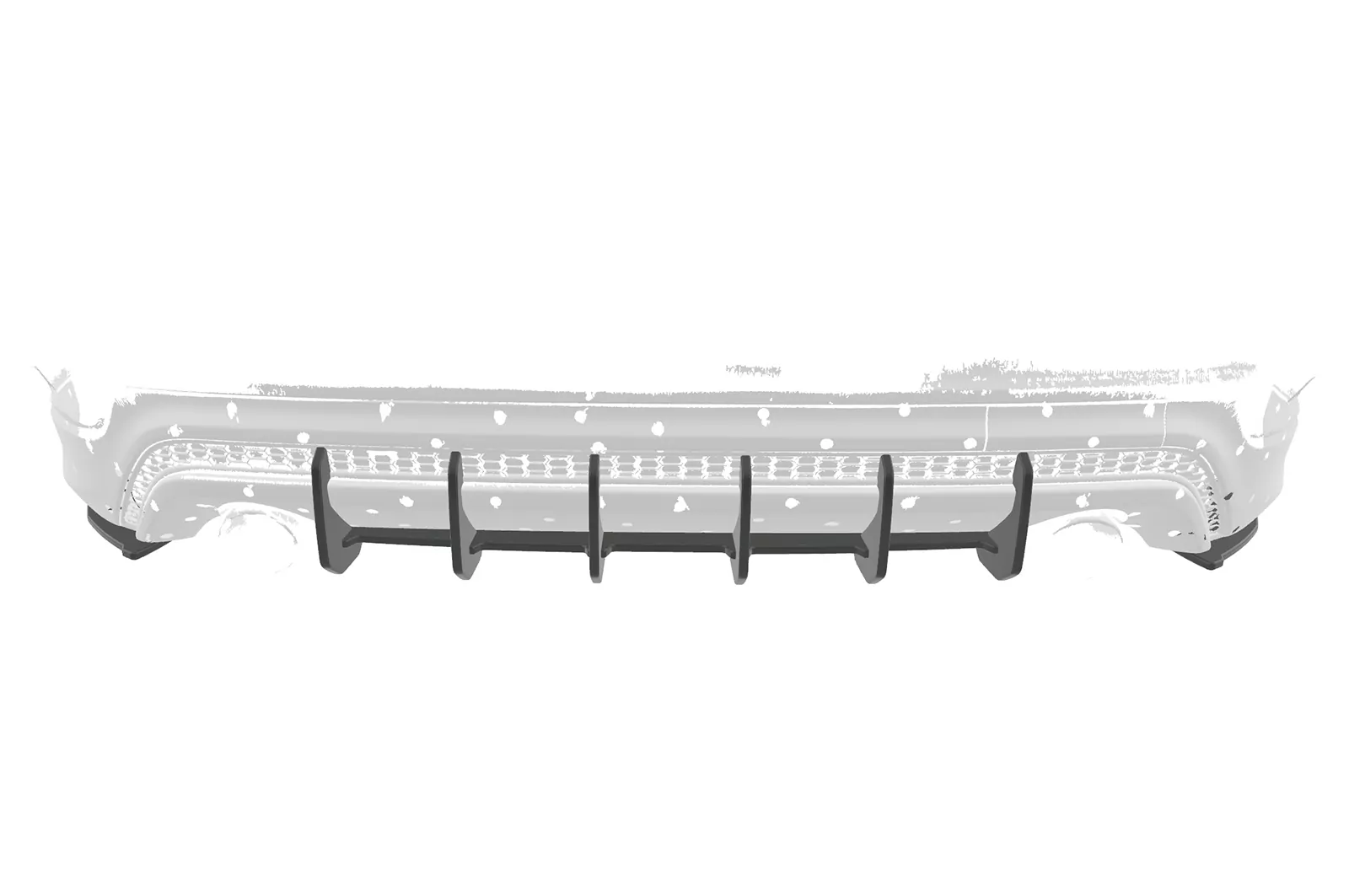 Racing Diffusor / Heckansatz für Ford Focus MK3 ST-Line HA338