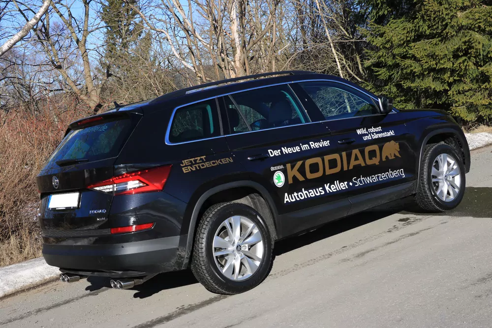 Skoda Kodiaq 4x4  Endschalldämpfer Ausgang rechts/links - 2x88x74 Typ 32 rechts/links