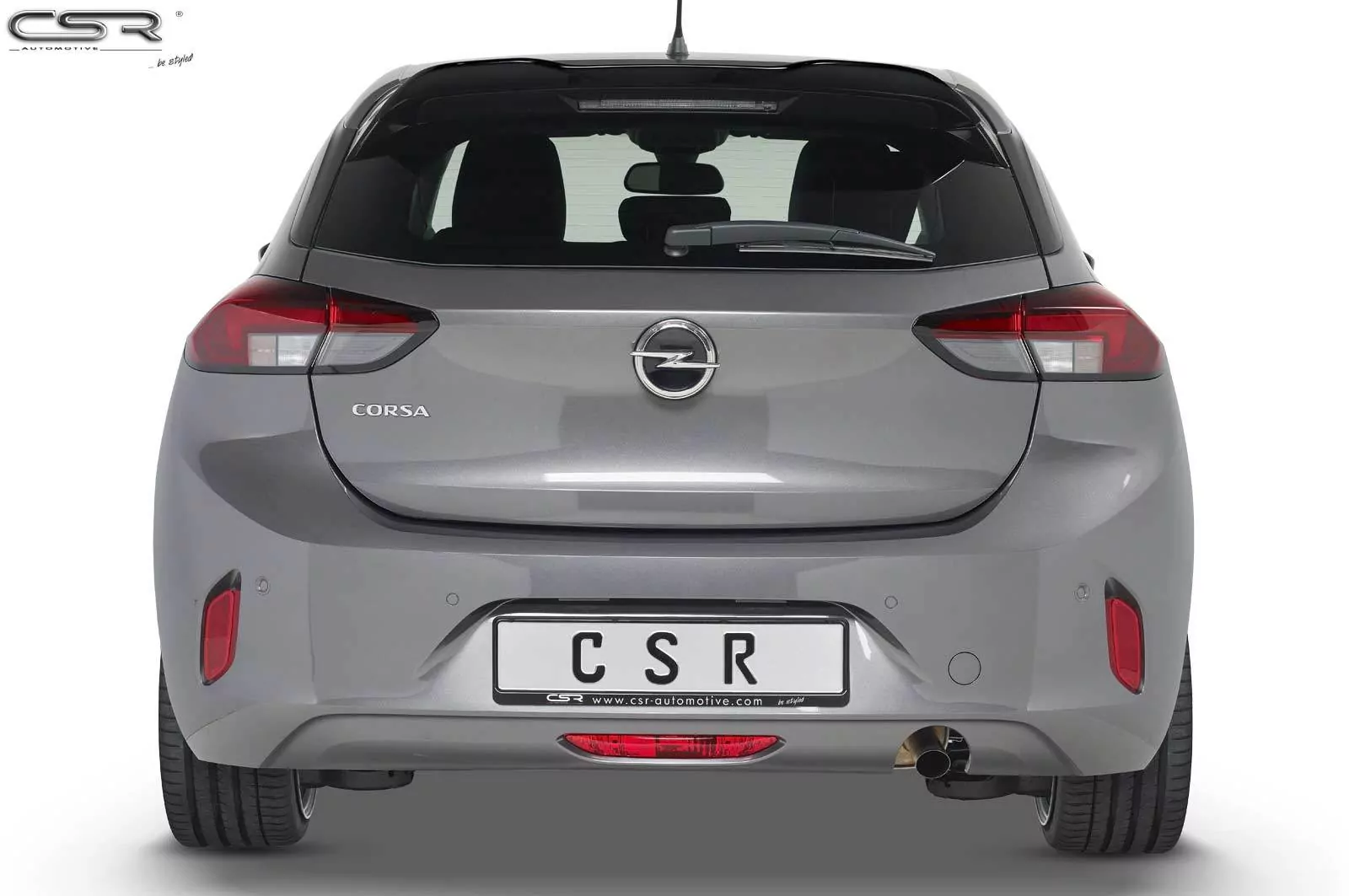 Heckflügel mit ABE für Opel Corsa F HF610-M Carbon Look (matt)