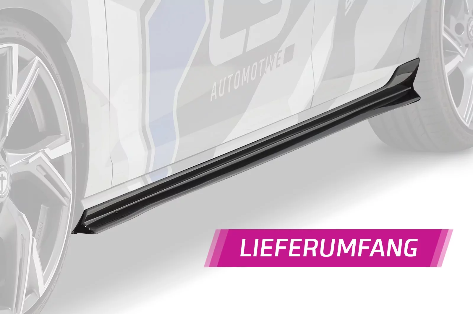 Seitenschweller für VW Golf 7 (Typ AU) Lackierfreundlich (schwarz matt)