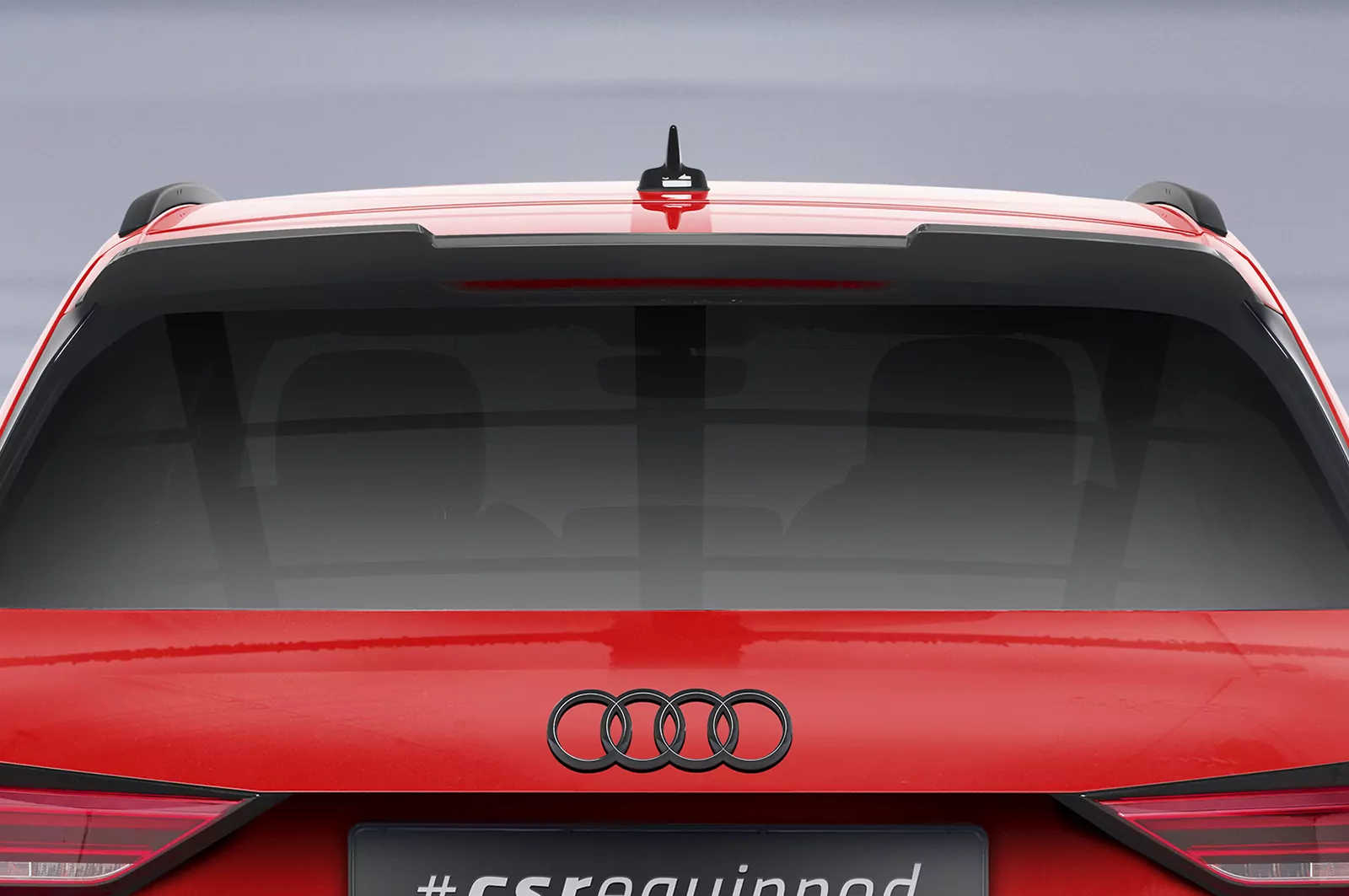 Heckflügel mit ABE für Audi Q3 F3 HF930 Schwarz Strukturiert