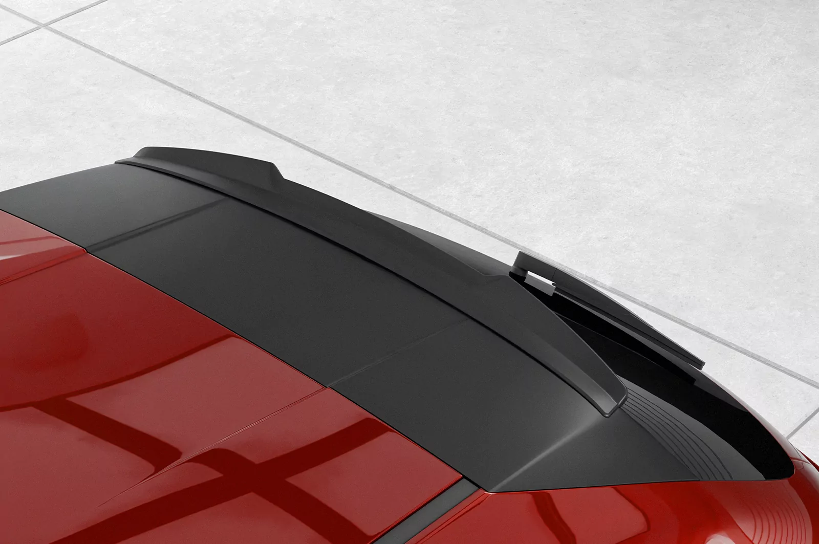 Heckflügel mit ABE für Mazda 3 (Typ BP) Schrägheck HF894 Schwarz Strukturiert