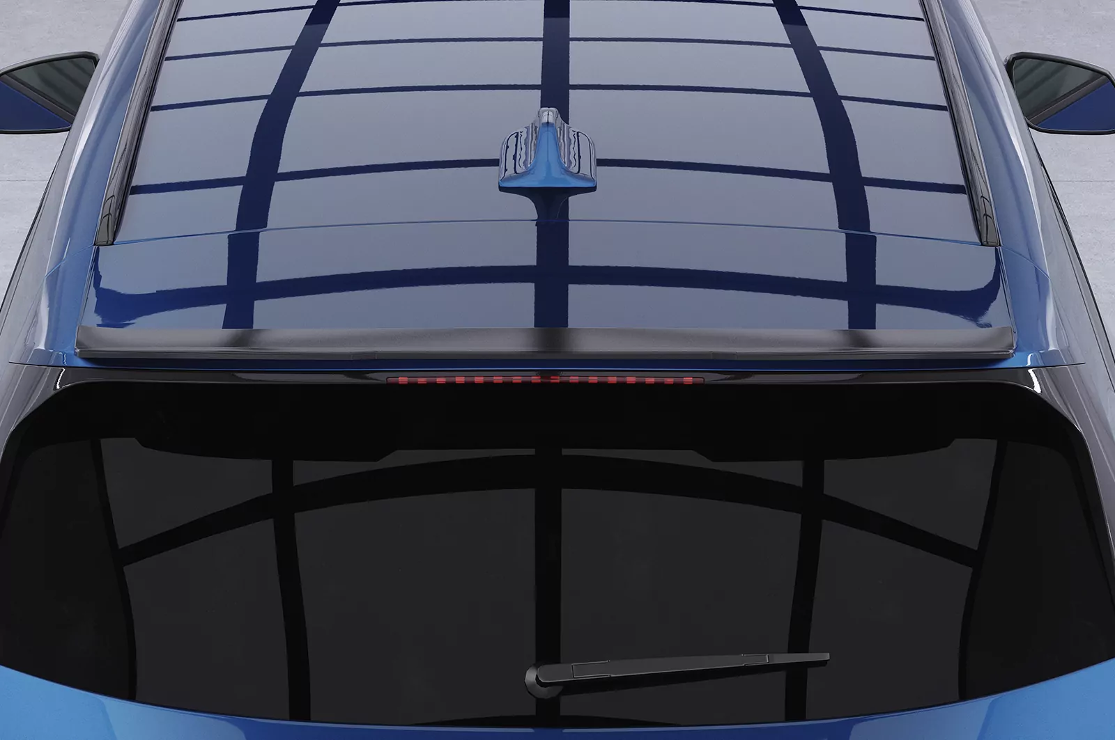 Heckflügel mit ABE für BMW X1 F48 HF668 Strukturiert (schwarz matt)