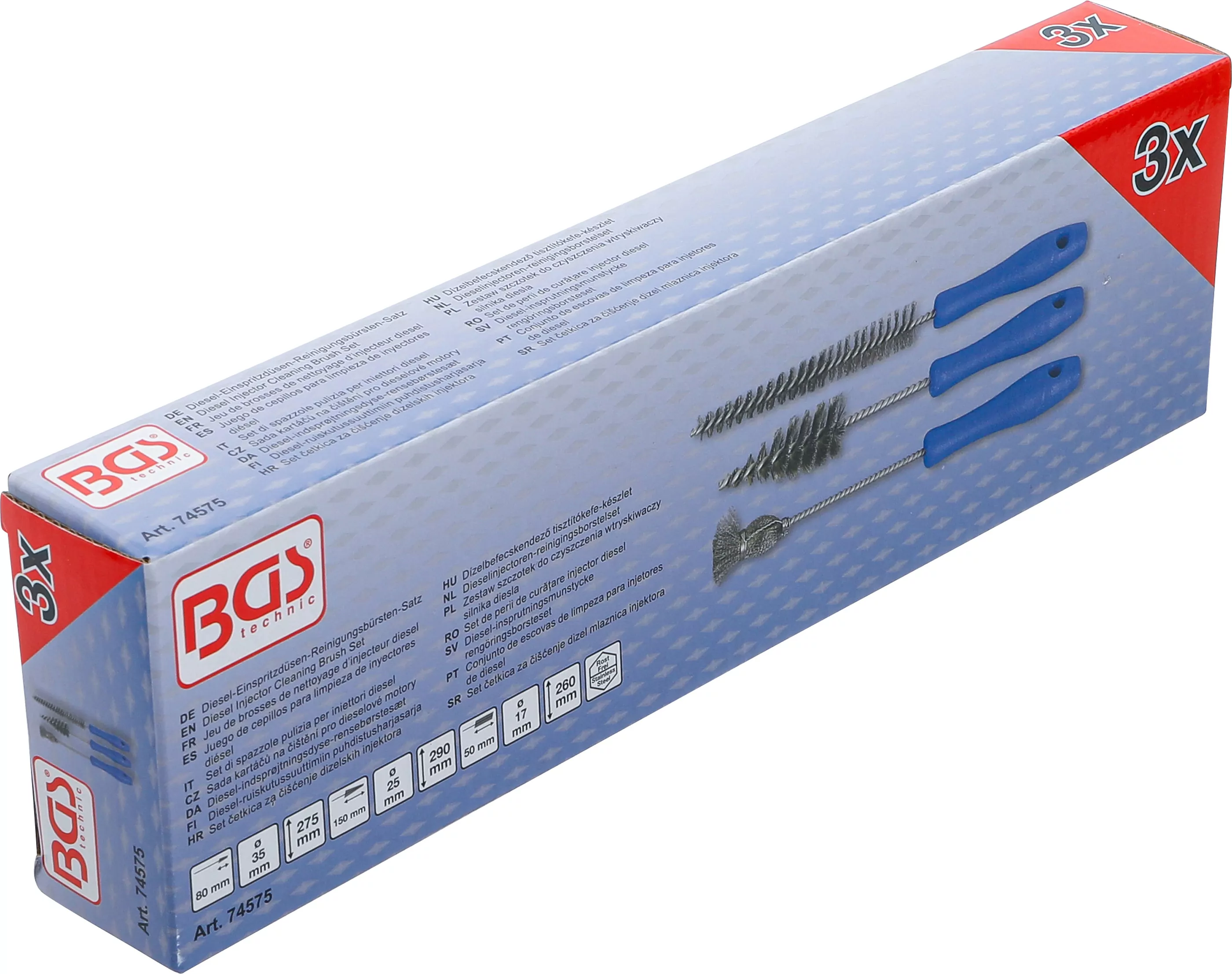 Diesel-Einspritzdüsen-Reinigungsbürsten-Satz | 3-tlg.