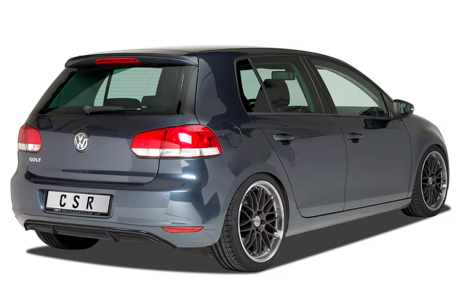 Heckansatz für VW Golf 7 Basis HA246 Strukturiert (schwarz matt)