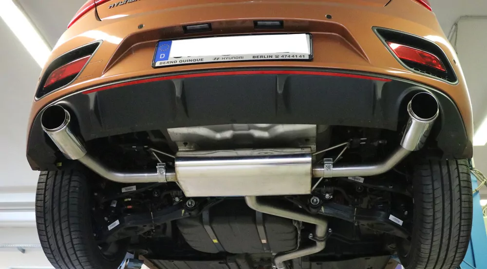 Hyundai i30 Turbo  Endschalldämpfer quer Ausgang rechts/links - 1x100 Typ 27 rechts/links