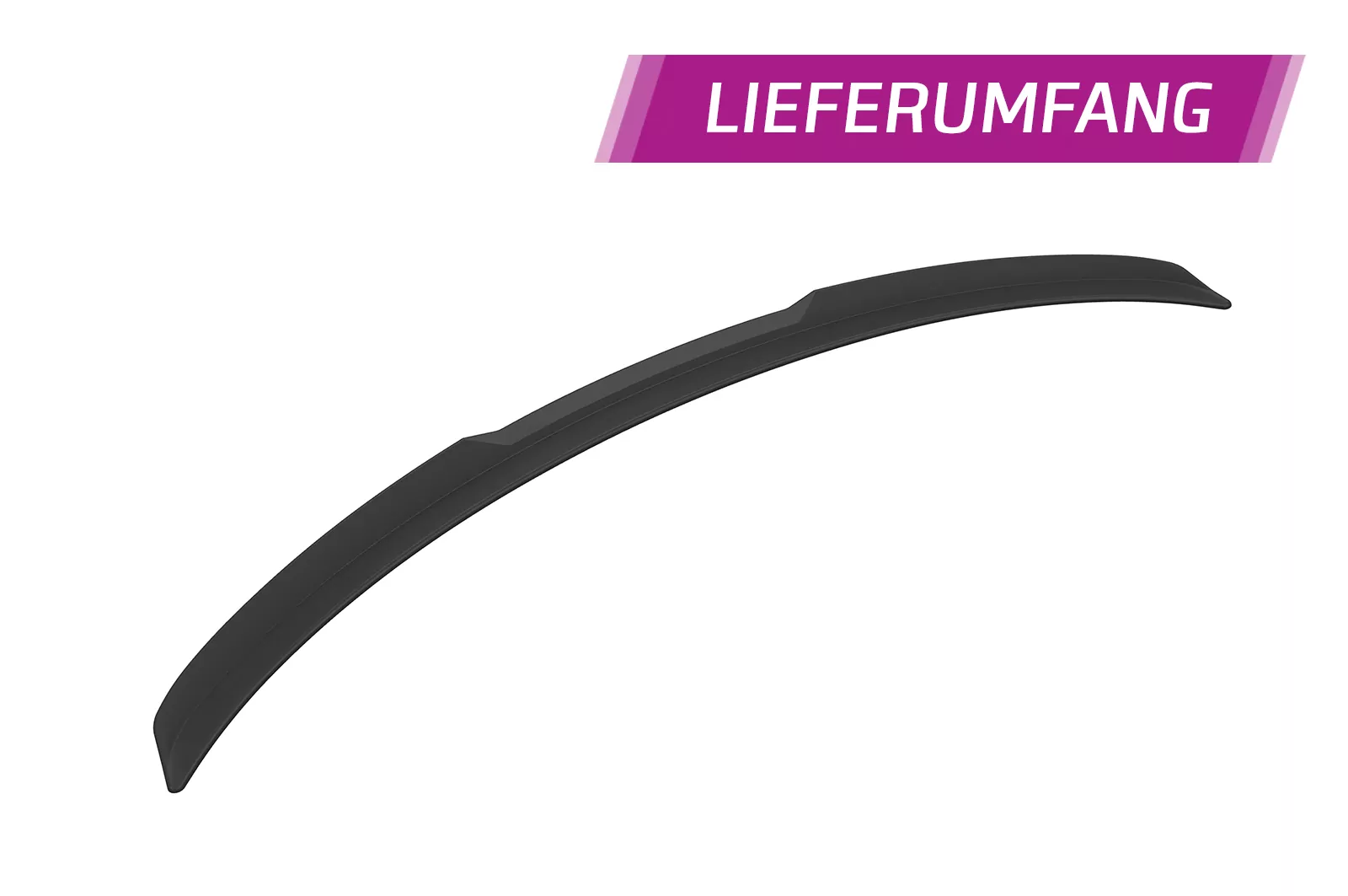 Heckflügel mit ABE für Smart Fourtwo (453) HF815 Strukturiert (schwarz matt)