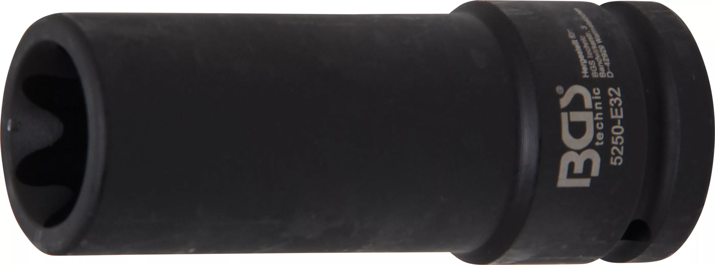 Kraft-Steckschlüssel-Einsatz E-Profil, tief | Antrieb Innenvierkant 20 mm (3/4") | SW E32