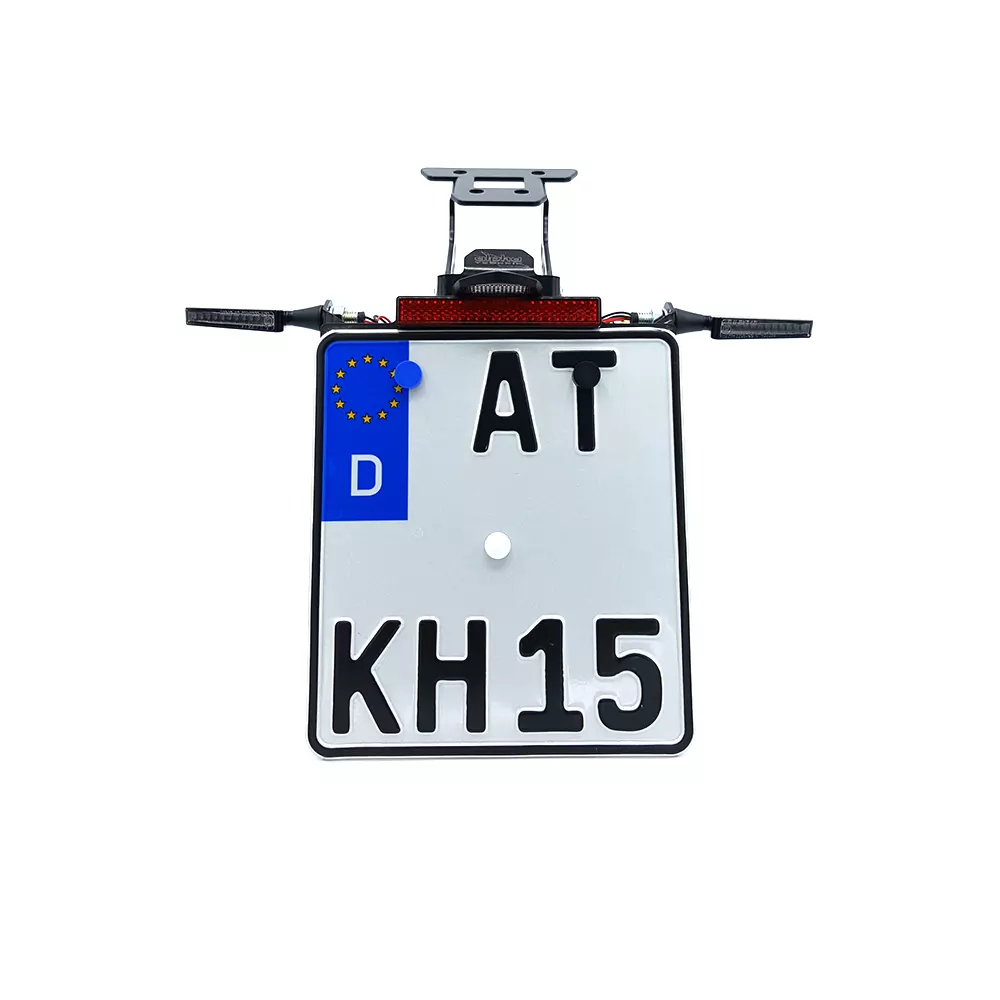 Kennzeichenhalter-Blinker-Kit SQ-LED (vorne + hinten) für Honda CB500F Typ PC58 u. CBR500R PC57 ab Modelljahr 2017