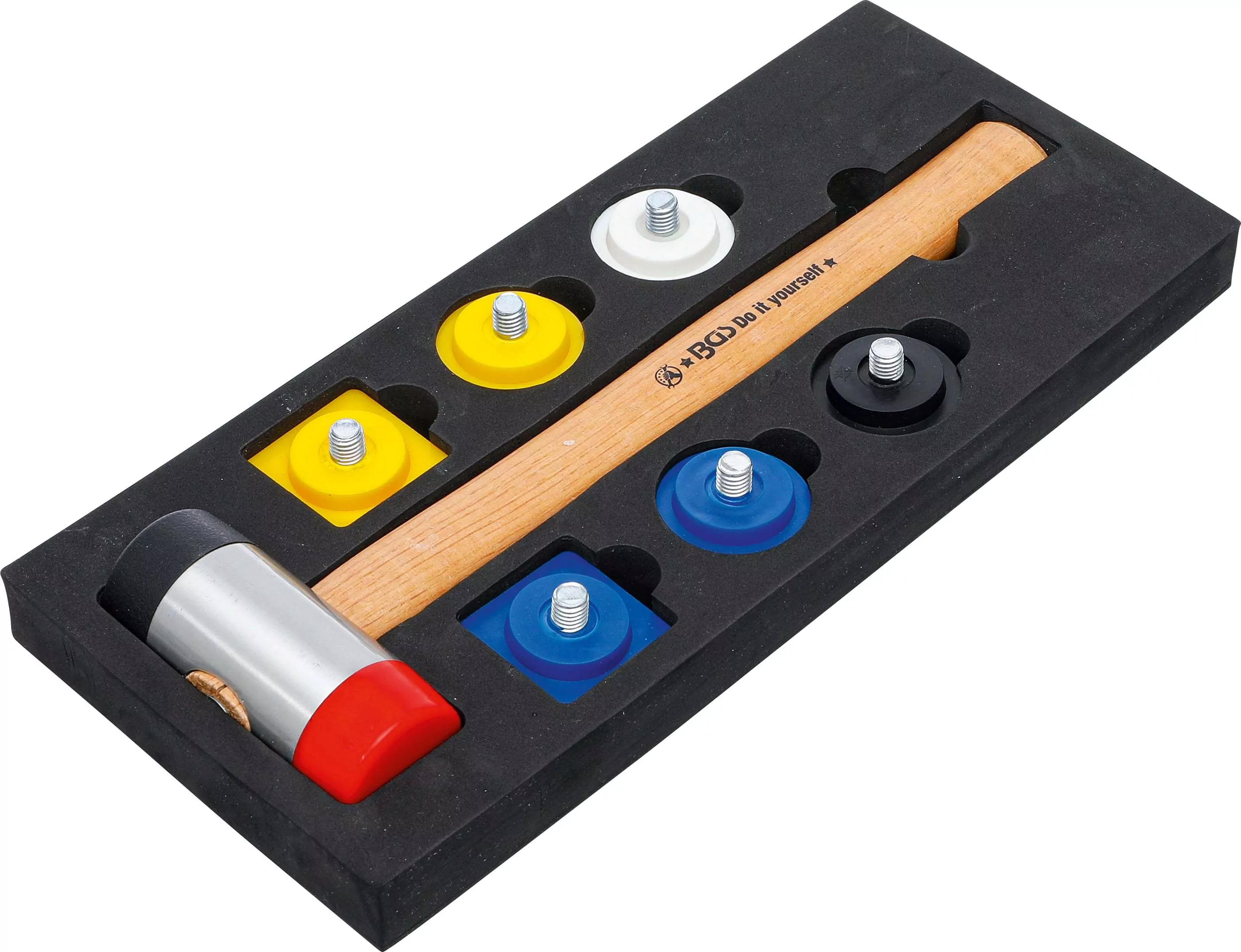 Wechselkopf-Hammer-Satz | Ø 43 mm | 9-tlg.