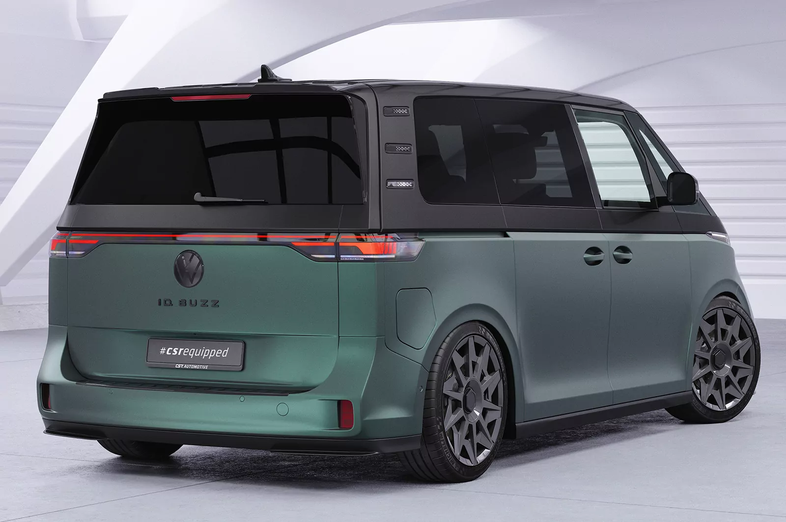 Heckflügel mit ABE für VW ID.Buzz HF160 Schwarz Strukturiert