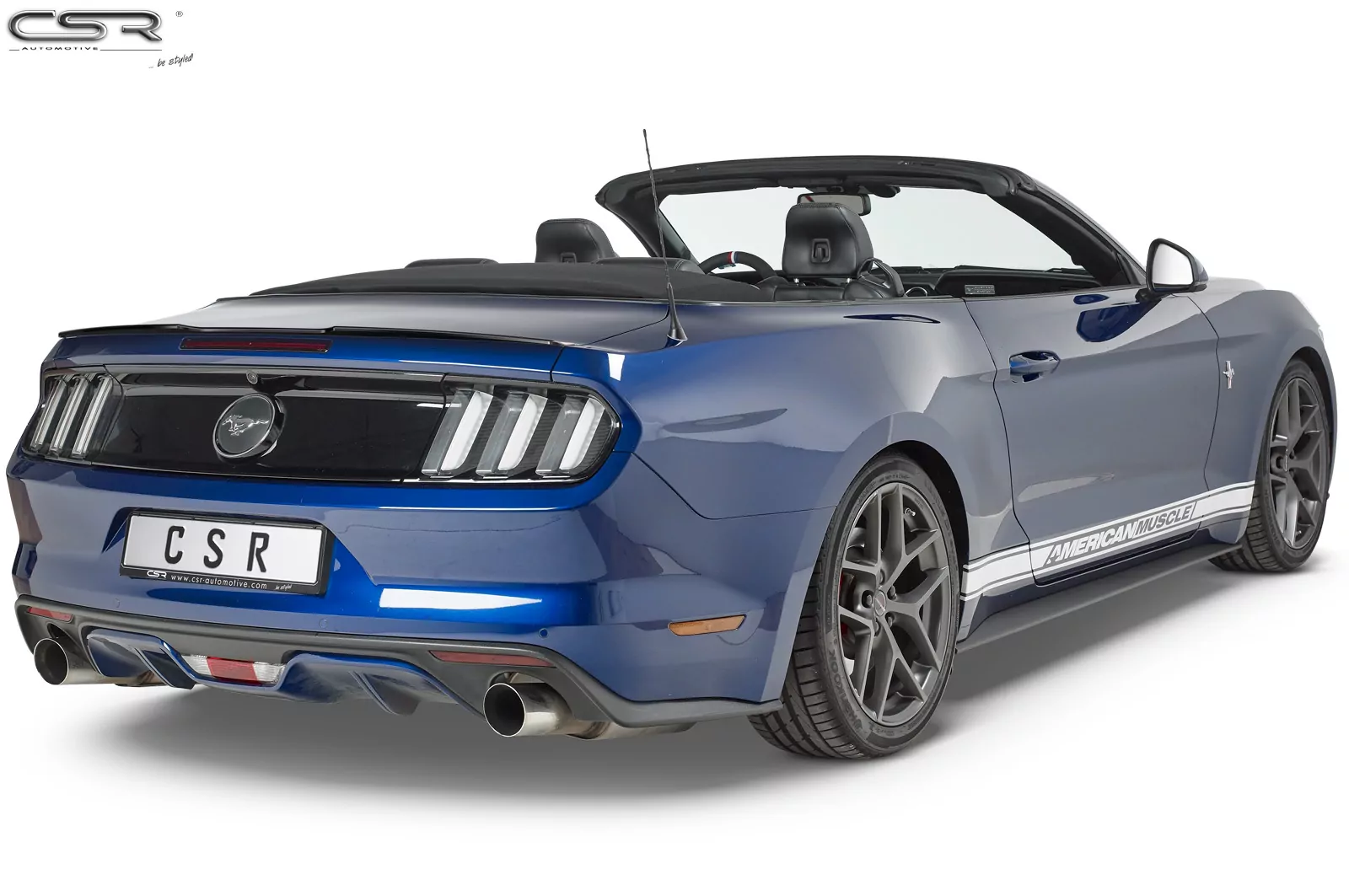 Heckflügel mit ABE für Ford Mustang VI HF720-M Carbon Look (matt)