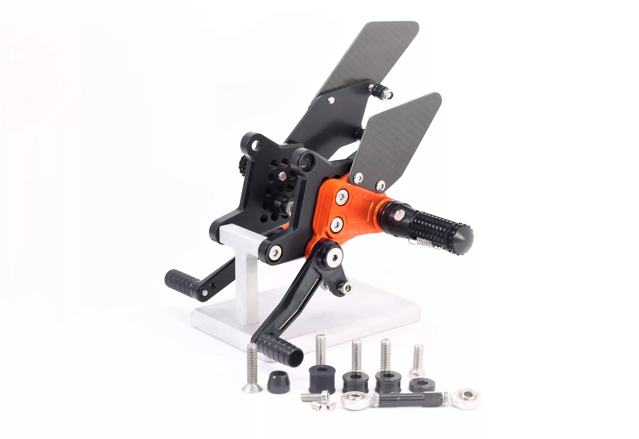 MG Biketec Sportfussrastenanlage / Rastenanlage / Fussrastenanlage mit ABE, gültig in D - A - CH für KTM 1290 Super Duke GT ab 2016-2020