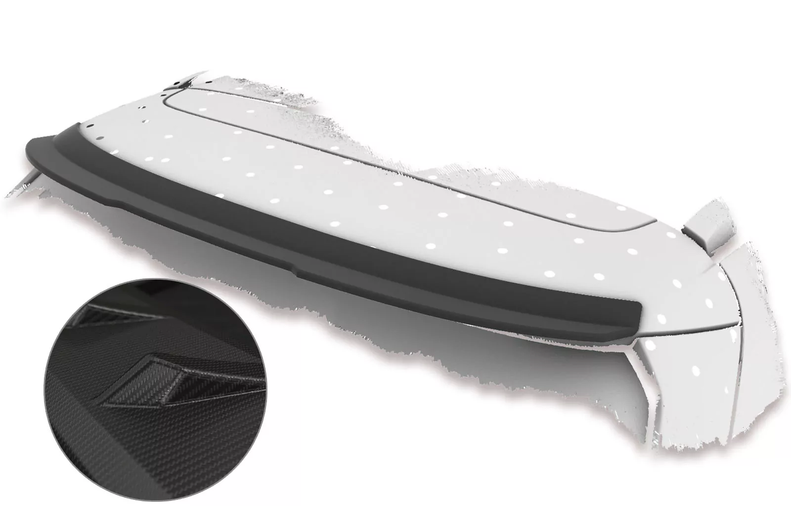 Heckflügel mit ABE für Opel Astra K Sports Tourer HF654-M Carbon Look (matt)