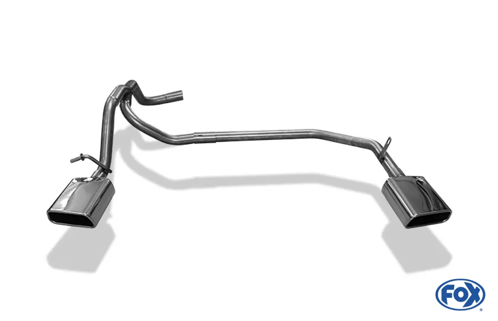 Seat Mii/ Skoda Citigo/ VW UP  Endrohrsystem rechts/links passend auf originalen oder FOX-Endschalldämpfer   - 145x65 Typ 59 rechts/links