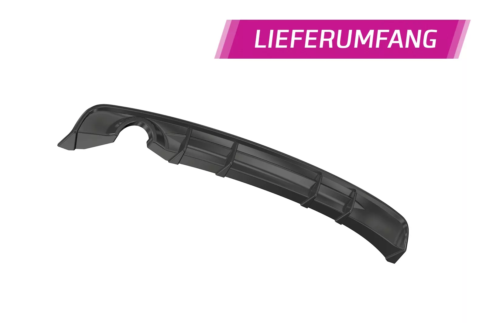 Heckansatz für BMW 3er F31 Touring LCI HA287 Schwarz Strukturiert