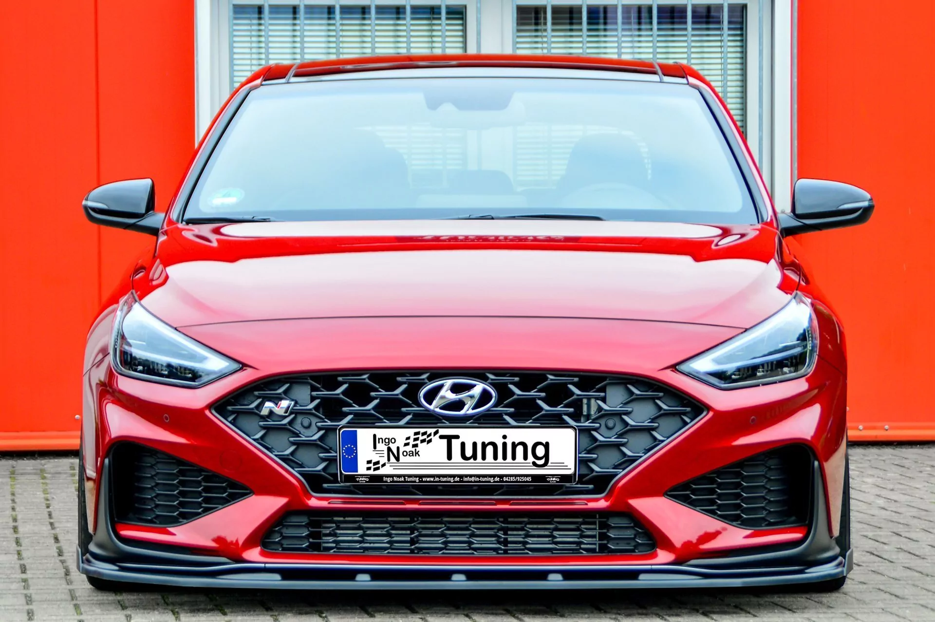 Cup Frontspoilerlippe mit Wing für Hyundai I30 N + N-Line Facelift