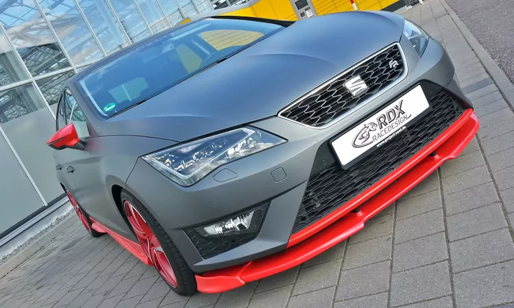RDX Frontspoiler VARIO-X für SEAT Leon 5F FR + Cupra -2017 (auch SC und ST) Frontlippe Front Ansatz Vorne Spoilerlippe