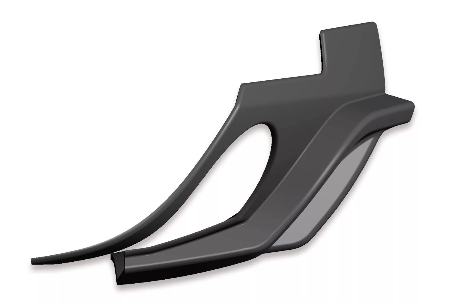 Heckansatz für VW Scirocco 3 R Lackierfreundlich (schwarz matt)