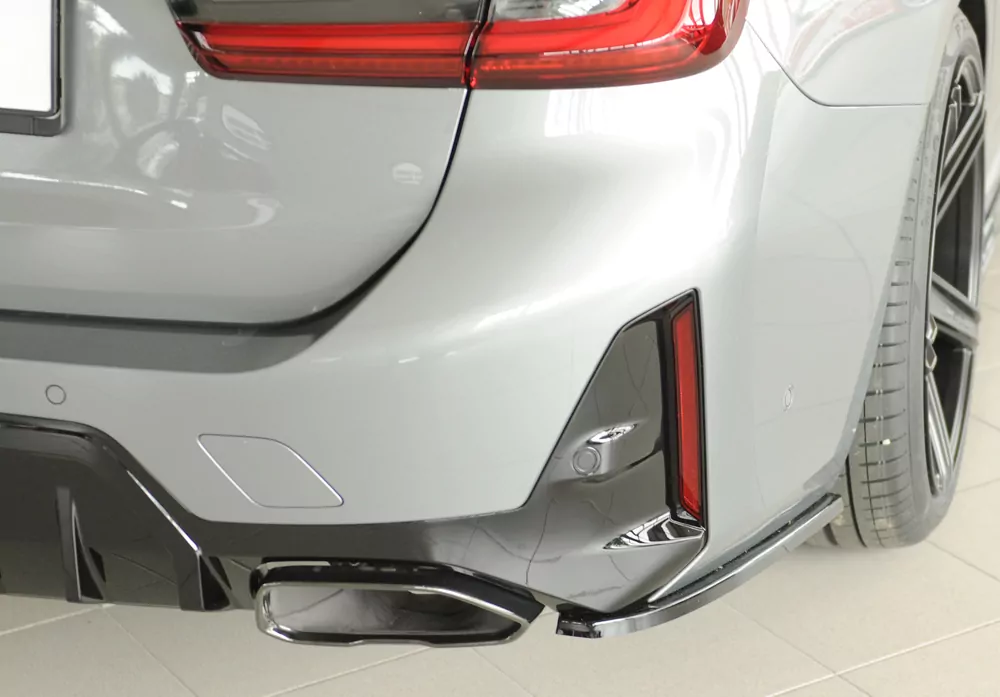 Rieger Heckschürzenansatz seitlich rechts glanz schwarz für BMW 3er G21  (G3K) Touring 07.22- (ab Facelift) LCI