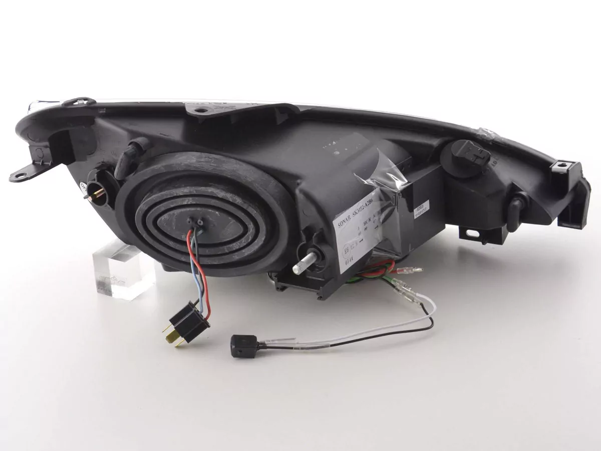 Scheinwerfer Set Daylight LED Tagfahrlicht Peugeot 206 Typ S16 Bj. 98- chrom