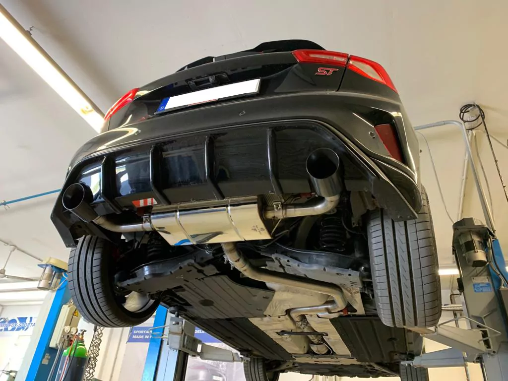 Ford Focus IV ST Endschalldämpfer Ausgang rechts/links ab OPF - 1x100 Typ 25 rechts/links schwarz emalliert