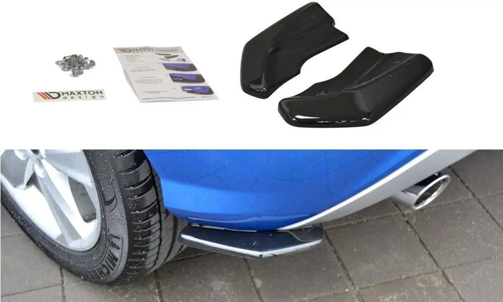 Heck Ansatz Flaps Diffusor Passend Für Diffusor Passend Für Audi Q2 Mk1 Schwarz Hochglanz Schwarz Hochglanz