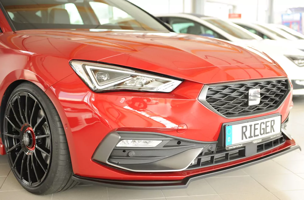 Rieger Spoilerschwert matt schwarz für Seat Leon (KL) 5-tür. (Schrägheck) 04.20-