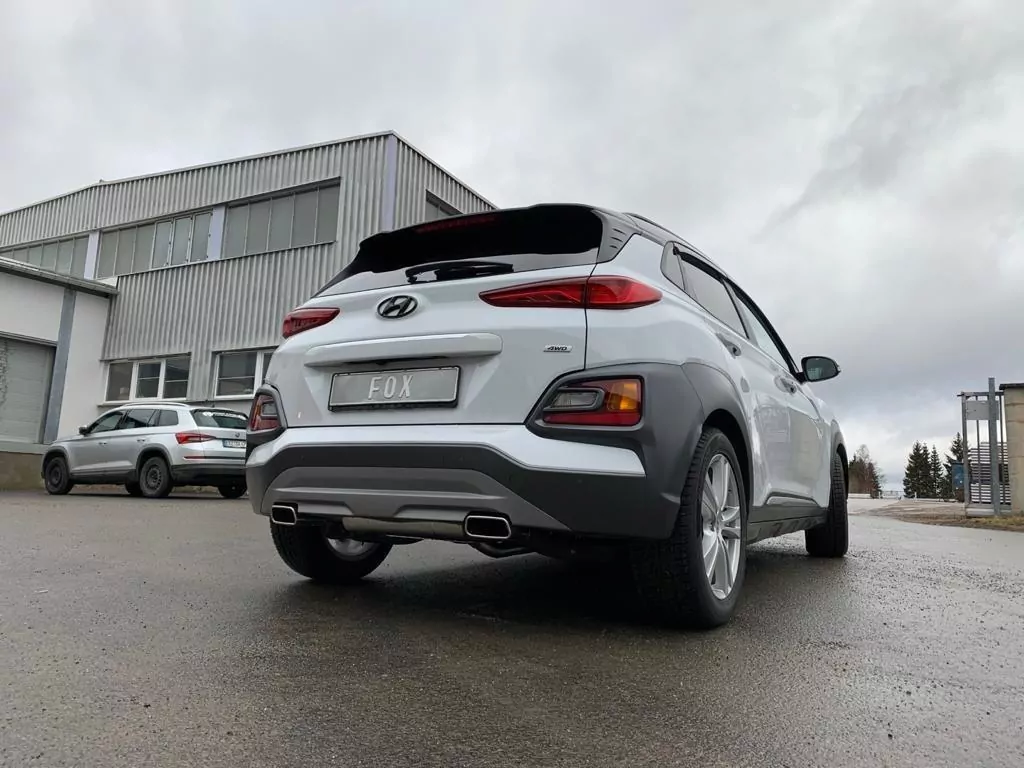 Hyundai Kona 4WD - Endrohre in der Stoßstange  Endschalldämpfer Ausgang rechts/links - 145x65 Typ 59 rechts/links