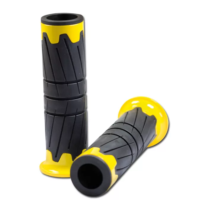 Abs/gummi-griffe | Glossy | Gelb | 22mm | Länge 125 Mm | Offen