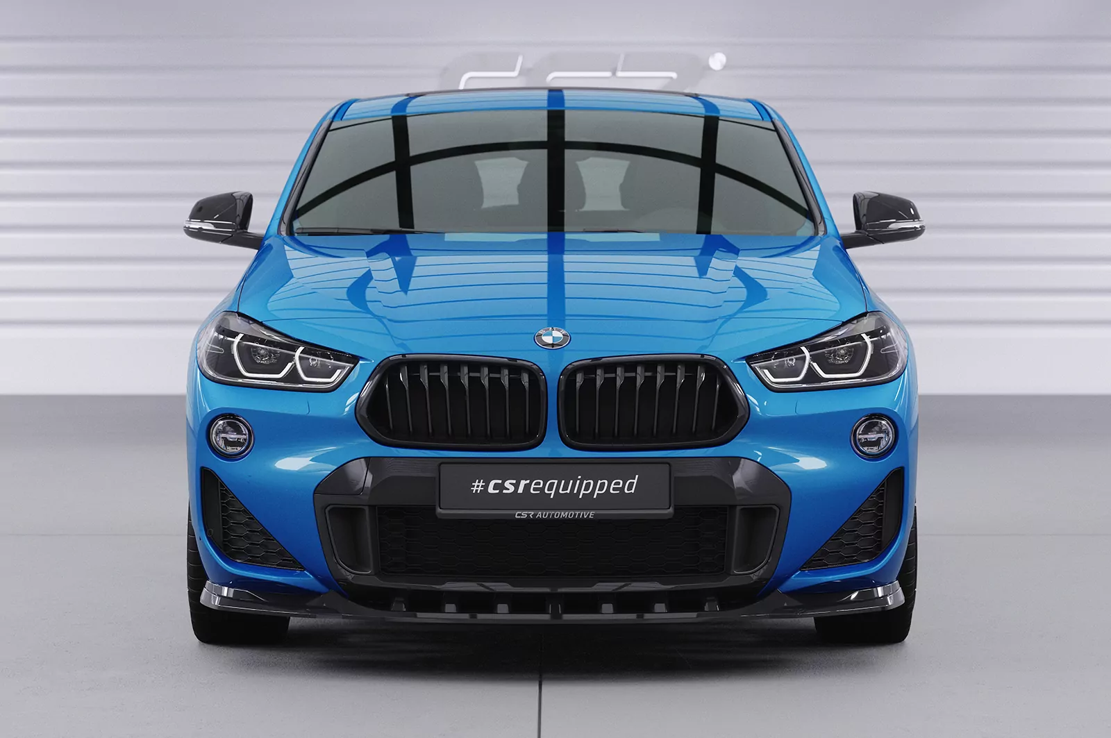 Cup-Spoilerlippe mit ABE für BMW X2 F39 M-Paket CSL574 Schwarz Strukturiert