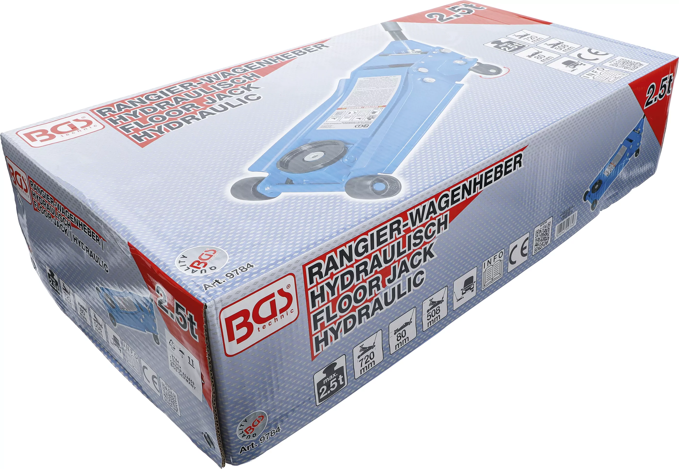 Rangier-Wagenheber | hydraulisch | extra flach | 2,5 t