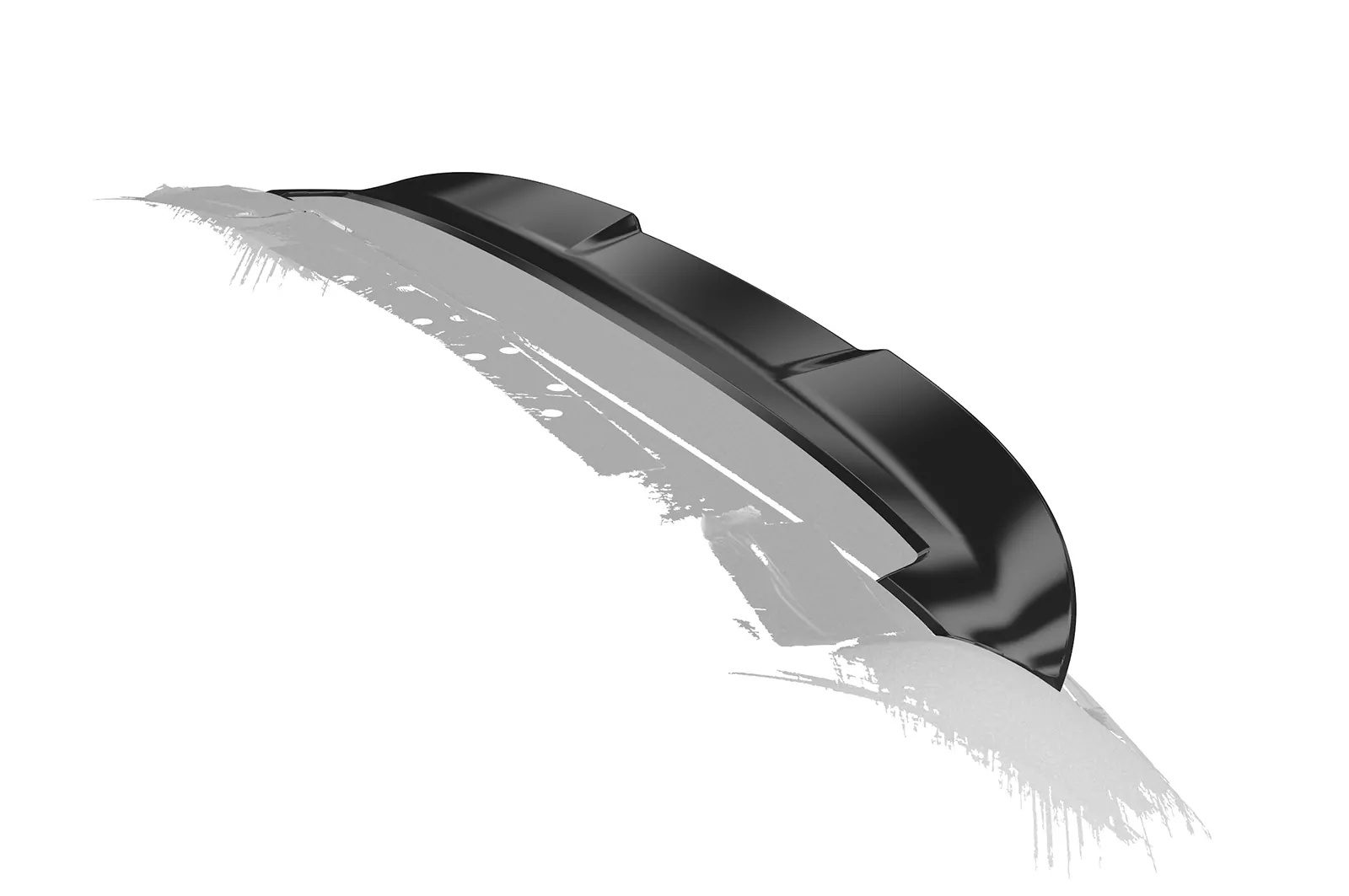 Heckflügel mit ABE für VW Up! / Seat Mii / Skoda Citigo HF019 Schwarz Strukturiert