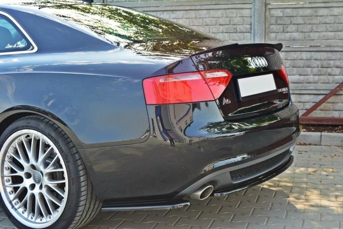 Spoiler CAP Passend Für Passend Für AUDI A5 S-LINE Schwarz Hochglanz Schwarz Hochglanz