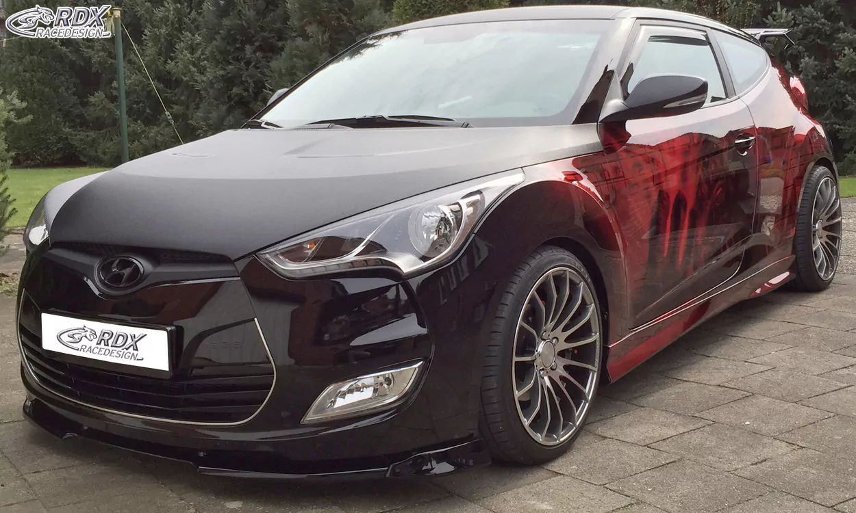 RDX Frontspoiler VARIO-X für HYUNDAI Veloster Frontlippe Front Ansatz Vorne Spoilerlippe