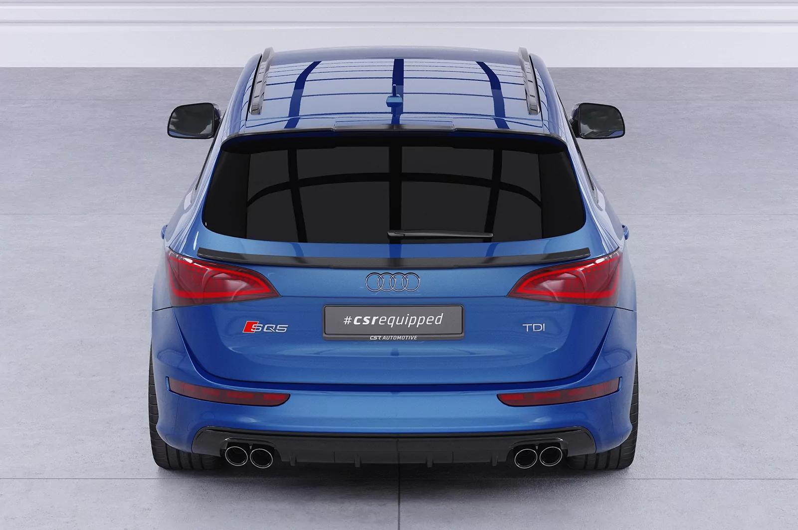 Heckflügel mit ABE für Audi Q5/SQ5 (Typ 8R) HF810 Strukturiert (schwarz matt)