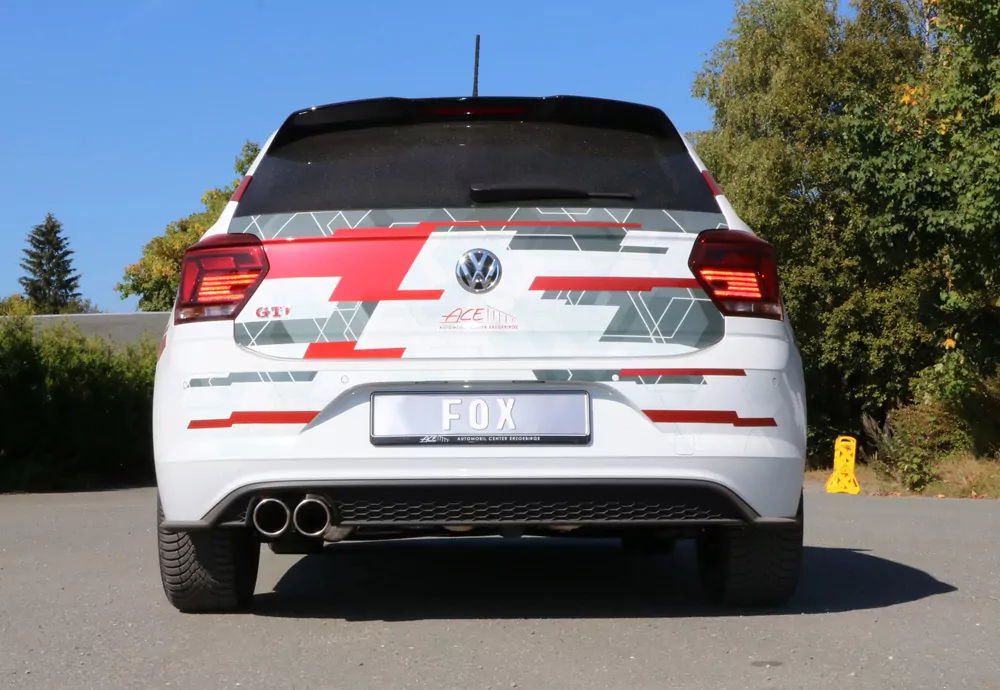 VW Polo AW1 GTI  Endschalldämpfer - 2x90 Typ 16