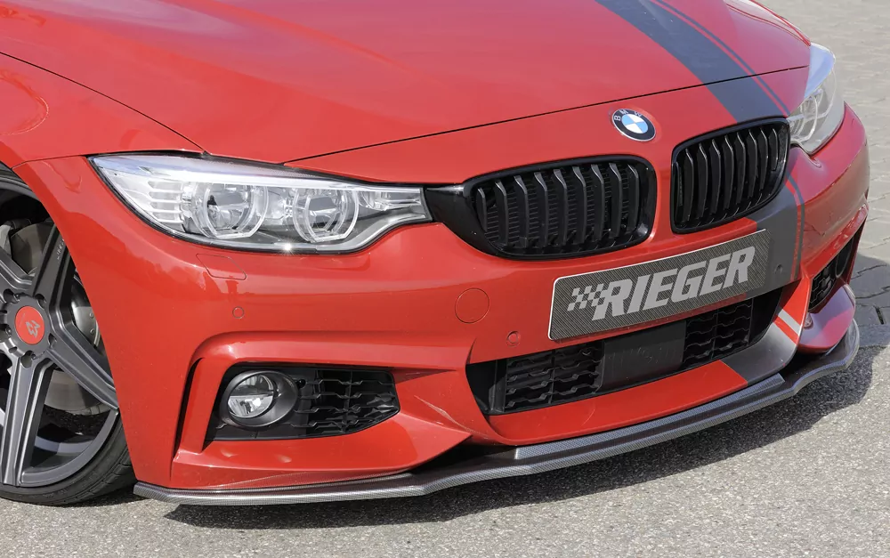 Rieger Spoilerschwert für BMW 4er F33  (3C) | Cabrio 07.15- (ab Facelift) LCI für orig. M-Paket-Frontschürze