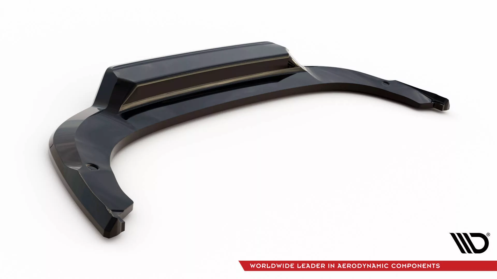 Hinten Splitter (mit Einem Vertikalem Balken) Skoda Kodiaq Sportline Mk1 / Mk1 Facelift Schwarz Hochglanz