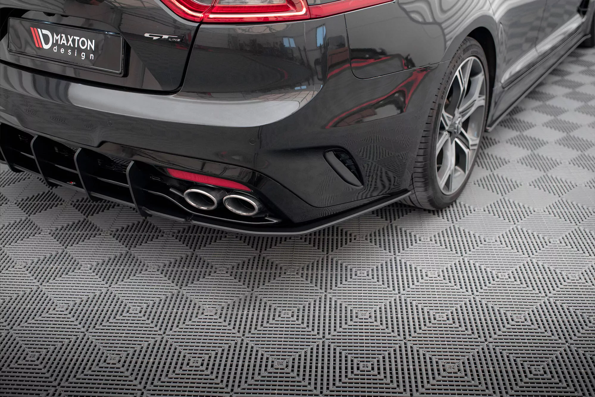 Street Pro Heck Ansatz Flaps Diffusor Für Kia Stinger GT / GT-Line  Mk1