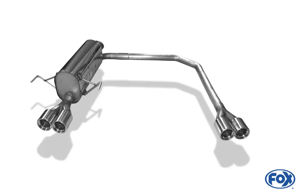 Opel Astra H/ Astra H GTC Turbo  Endschalldämpfer Ausgang rechts/links Ø63,5mm - 2x76 Typ 13 rechts/links