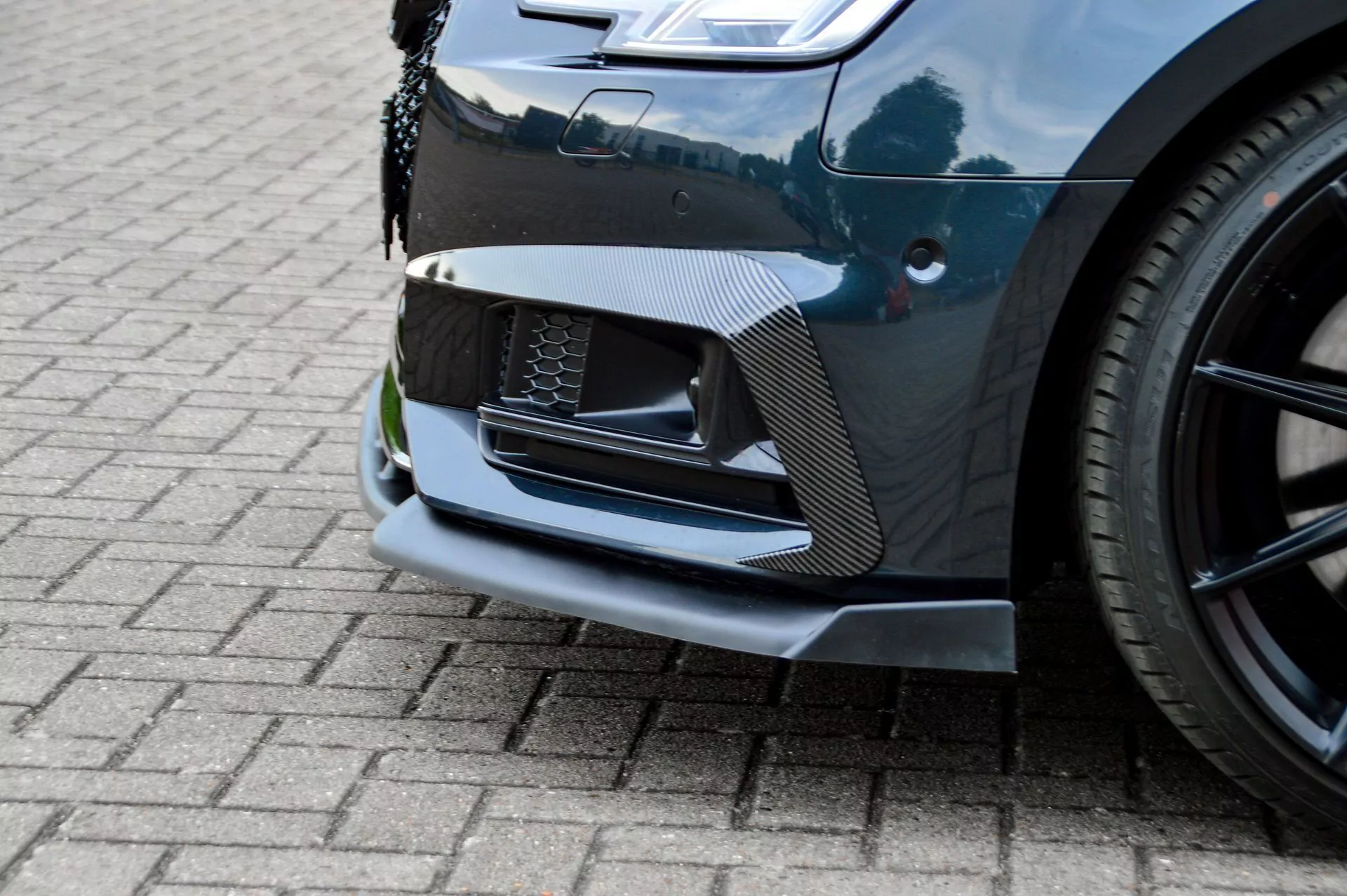 Cup Frontspoilerlippe V2 mit Wings  für Audi A4 S-Line + S4 B9