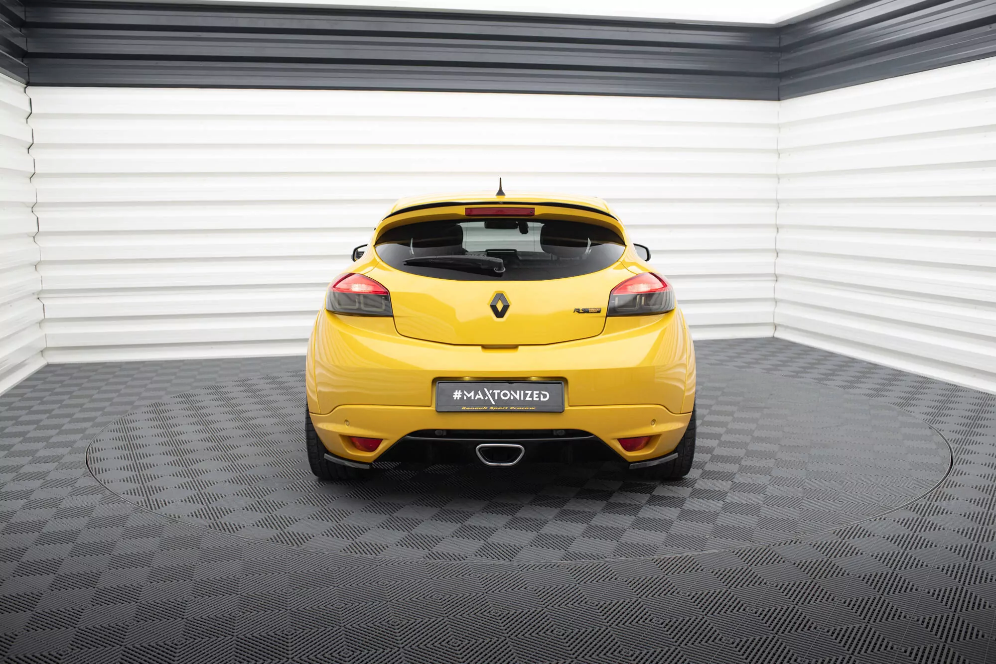 Spoiler CAP Passend Für Passend Für RENAULT MEGANE MK3 RS Trophy Schwarz Hochglanz Schwarz Hochglanz