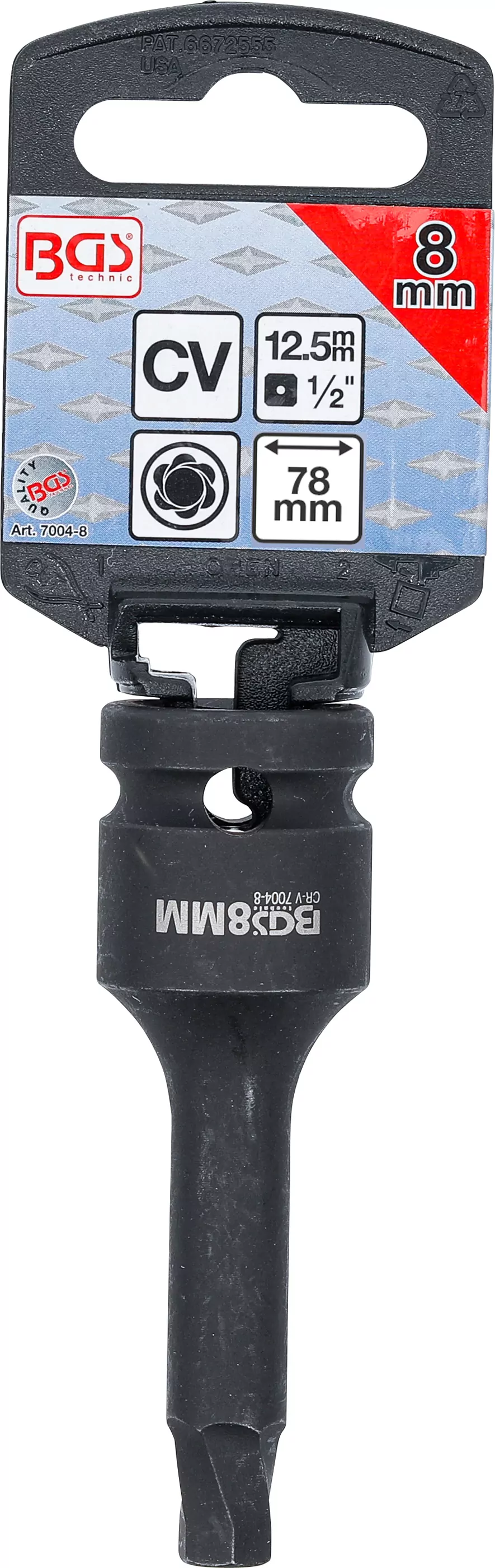 Schraubenausdreher | Antrieb Innenvierkant 12,5 mm (1/2") | für defekten Innensechskant 8 mm