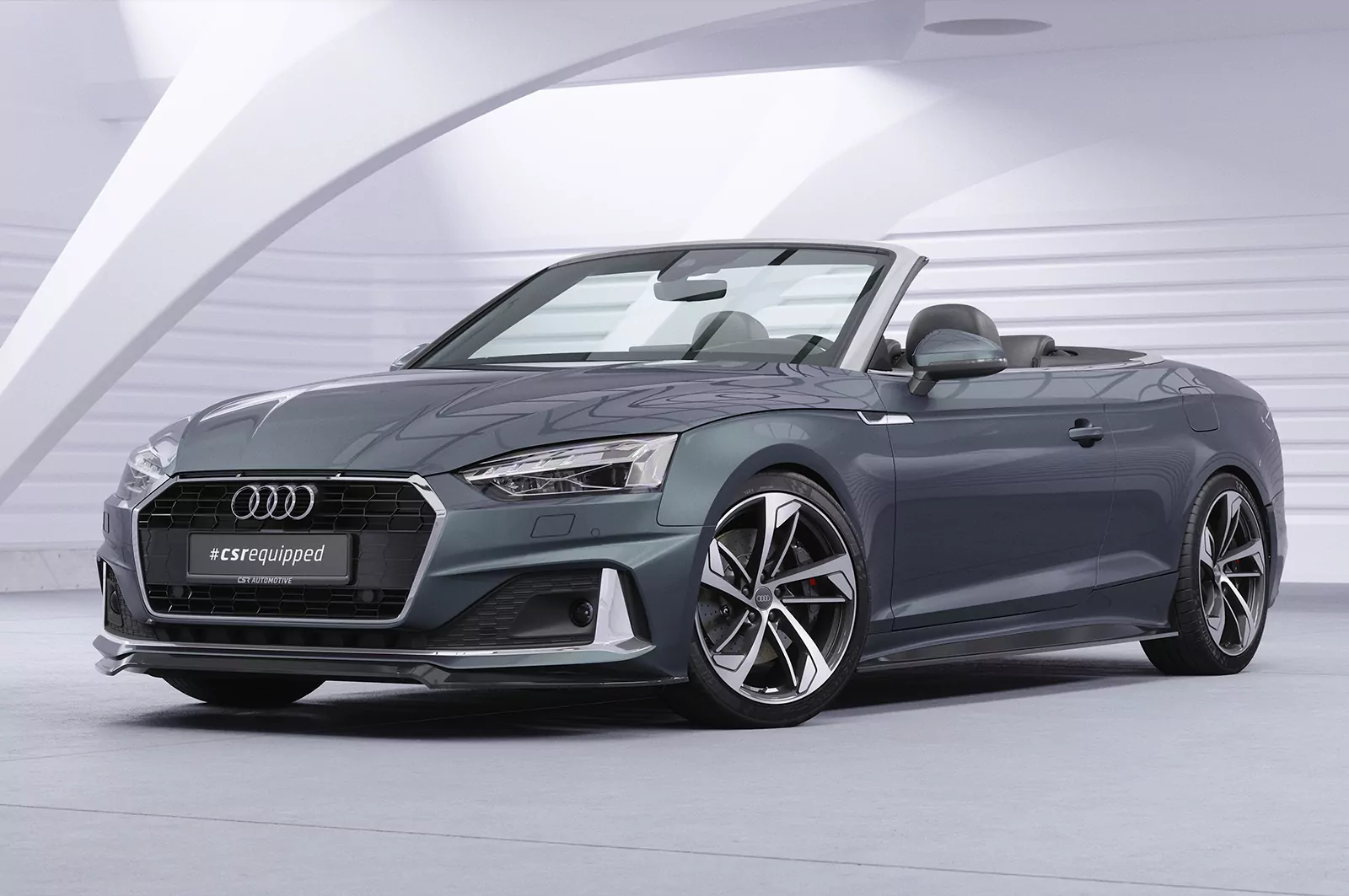 Seitenschweller für Audi A5 (F5) Coupe / Cabrio SS548 Schwarz Strukturiert