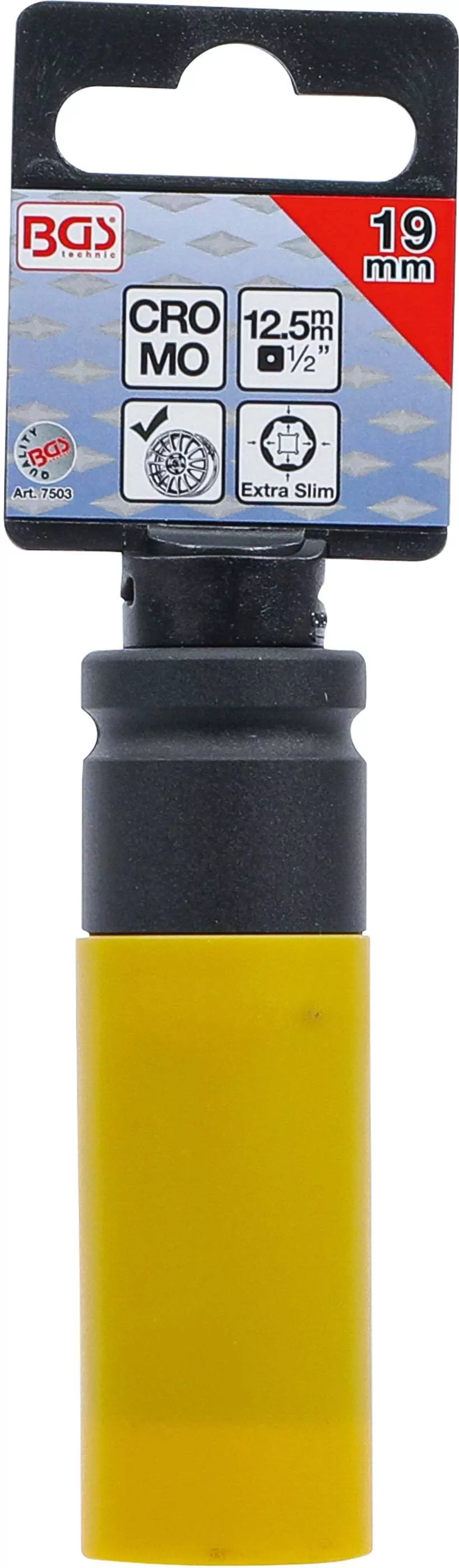 Kraft-Schoneinsatz | Ultra Slim | Antrieb Innenvierkant 12,5 mm (1/2") | SW 19 mm